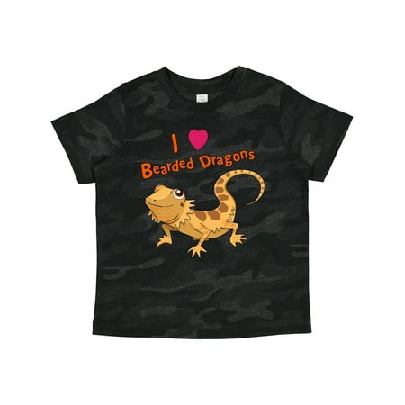 

Inktastic I Love Bearded Dragons Gift Toddler Boy or Toddler Girl T-Shirt