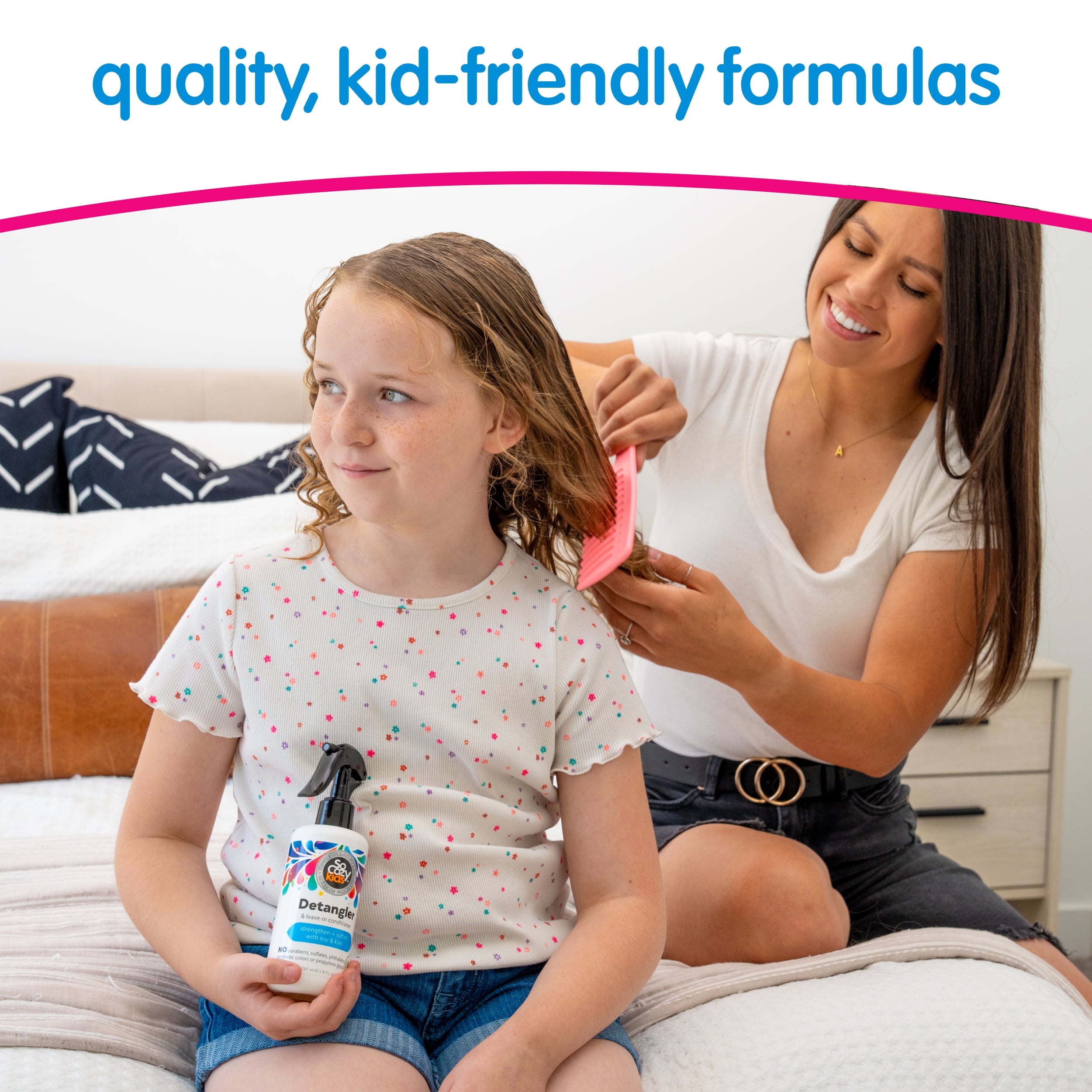 SoCozy Kids All-for-One Detangler Hair Spray, for All Hair Types, Unisex, 5.2 fl. oz.