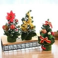 thumbnail image 5 of Mini Christmas Tree with Decoration Balls 7.87" Tabletop Artificial Small Christmas Tree Ornaments for Christmas Table Top Desk Decor Home Indoor Decoration, 5 of 7