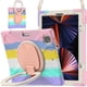 thumbnail image 2 of Funda con soporte de anillo ajustable para iPad de 9,7 pulgadas (2018) con correa para el hombro, gran soporte de anillo ajustable, protección contra golpes., 2 of 5