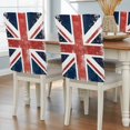thumbnail image 2 of Flag Day Chair Covers Set of 1 Flag Pattern Modern Simple Red White Stripe Retro Chair Back Covers Stretch Removable Washable Slipcovers Protector for Dining Room Kitchen Party Decor, 2 of 9