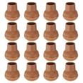 thumbnail image 7 of Uxcell 16 Pack Chair Leg Floor Protectors 0.55"-0.75" Silicone Cups Round Felt Furniture Pads for Hardwood Floors Chair Leg Covers Brown, 7 of 7