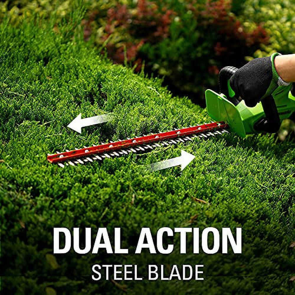 Greenworks 24V 22" Hedge Trimmer with 1.5Ah Battery & Charger 2205402