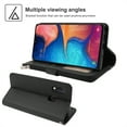 thumbnail image 4 of Dteck Wallet Case For Samsung Galaxy A20E 5.8 inch 2019, [Kickstand Feature] [Zipper Purse] PU Leather Wallet Case Flip Folio Cover with [Card Slots][Wrist Strap],Black, 4 of 6