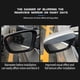 thumbnail image 2 of Compatible for Civic Sedan 20122015, 2pcs Car Side Mirrors, Rain Visor, B Carbon Fiber Look, 2 of 5