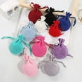 thumbnail image 4 of facefd 50Pcs Mini Drawstrings Bag Elegant Portable Gift Bags Simple Operation Jewellery Pouches Household Organizer Packaging Rose red, 4 of 7