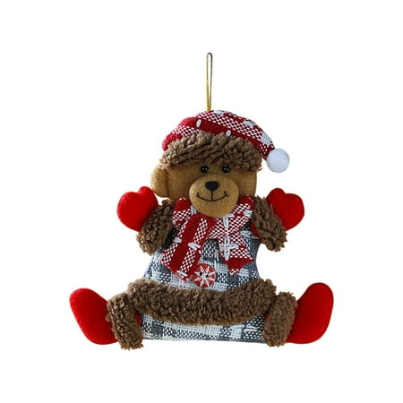 

Tuscom Hanging Ornaments Clearance Christmas Tree Pendant Creative Santa Claus Snowman Doll Hanging Foot Ornaments Shopping Mall Door Ornaments