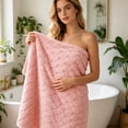 thumbnail image 3 of 55x27.5 Inches Body Wrap Towel, Soft and Breathable Coral Fleece Towel, Skin-Friendly and Lightweight, Absorbent Towels for Bathroom, Shower, 3 of 4
