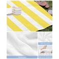 thumbnail image 6 of Yellow Striped Beach Towels Oversized Super Absorbent, Modern Simple Monochrome Geometric White Lightweight Bath Towel Quick Dry Sets For Bathroom/Pool/Rv Camping/Beach Play/Gym Room/Picnic 23"x47", 6 of 8