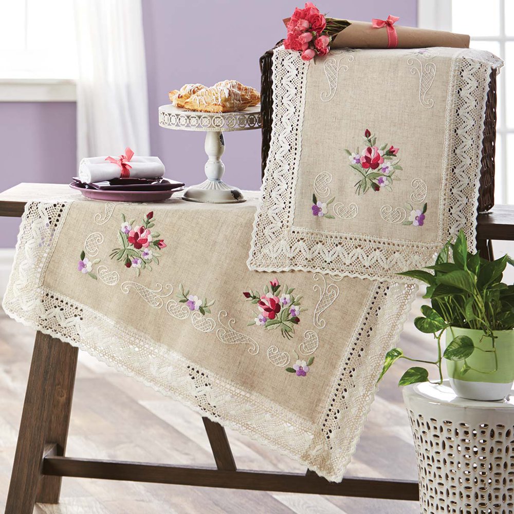 Herrschners® Summer Magic Table Runner Stamped Embroidery Kit Walmart