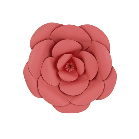 Table Flower Decoration Mega Crafts - 12'' Handmade Paper Flower in Coral | For Home Décor, Wedding Bouquets & Receptions, Event Flower Planning, Table Centerpieces, Backdrop Wall Decoration, Garlands & Parties ()