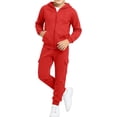 thumbnail image 6 of OGLCCG Girls Sweatsuits 2pcs Sets,Fleece Zip Up Hoodie and Joggers Sweatpants Set, 2-Piece Girls Jogger Set, Sizes 5-6, 6 of 6