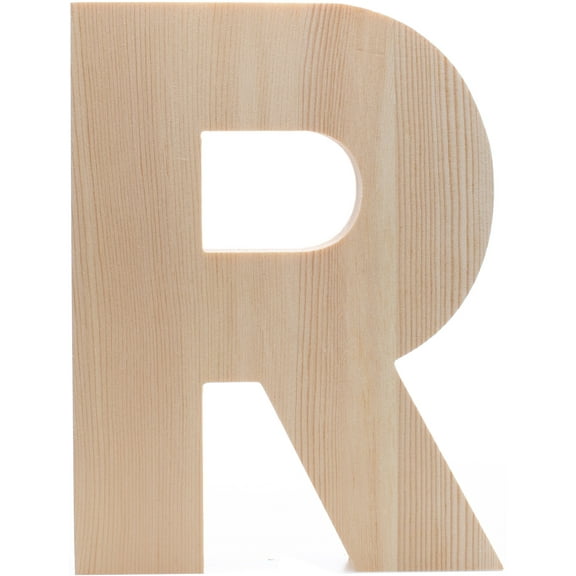 Hampton Art Chunky Wood Letter 8"-R