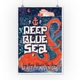 thumbnail image 2 of Long Beach Island, New Jersey, Giant Octopus, Deep Blue Sea, Artwork (12x18 Wall Art Poster, Room Decor), 2 of 3