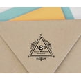 thumbnail image 4 of Printtoo Round Custom Text Save The Date Rubber Stamp Self Inking Triangle Monogram Personalized Stamper, 4 of 6