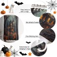 thumbnail image 6 of Shower Curtains for Bathroom-36"x72",Halloween Scary Haunted Castle Horror Pumpkin Waterproof Bath Curtain Grommet Shower Curtain Set with Hooks, 6 of 9