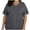 Dark Gray#womens summer tops#16, variant on Women Plus Size Scrubs Tops Short Sleeve Nursing Uniform T Shirts V Neck Oversized Work Tees Nursing Multiple Pockets Top Blue XXXL