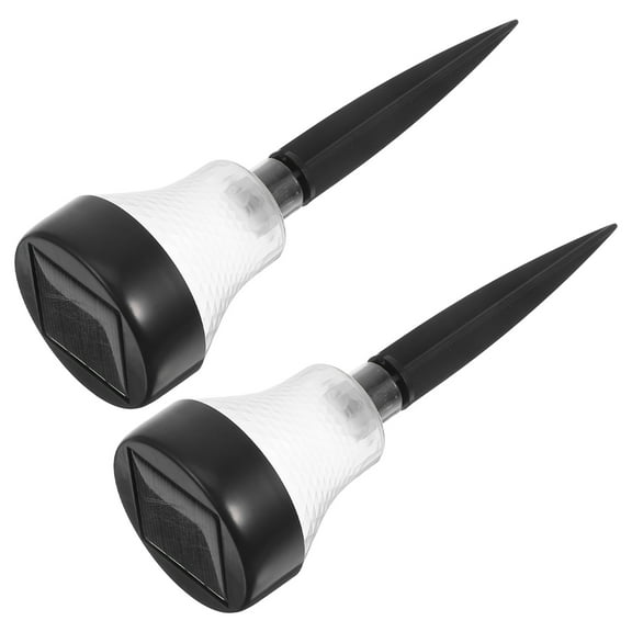 Worgeous 2pcs Solar Pathway Lights Outdoor LED Solar Lights Waterproof Solar Path Light Garden Solar Lamp Solar Powered Garden Lights Lighting for Yard Walkway Driveway Patio