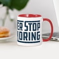 thumbnail image 4 of CafePress - Never Stop Exploring Pattern - 11 oz Ceramic Mug - Novelty Coffee Tea Cup, 4 of 6