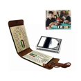 thumbnail image 1 of Travel Cribbage Board Game Set Wood Cribbage Board Faux Leather Case Handy, 1 of 5