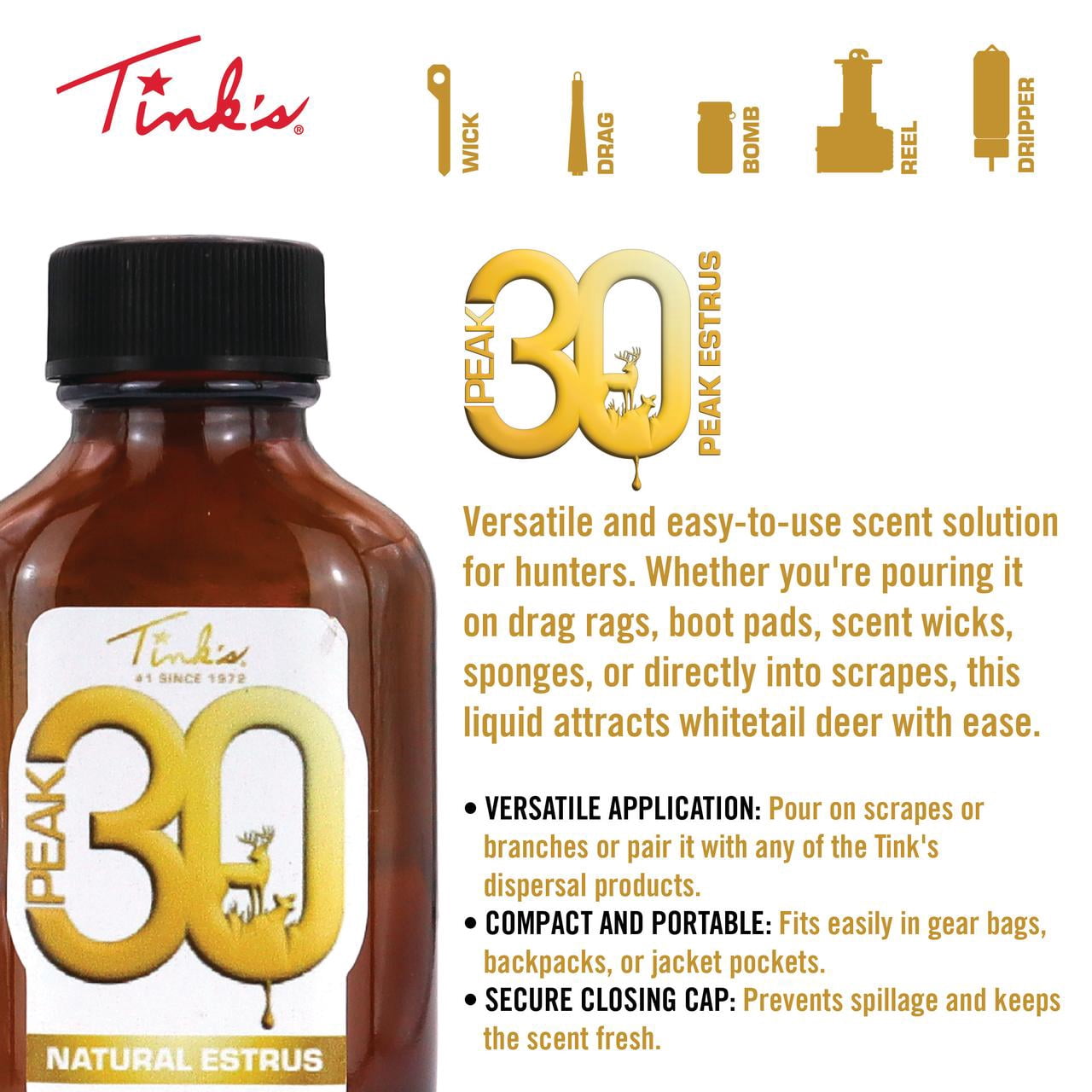 Tink's Peak30 Premium Doe Estrus - 1 oz.