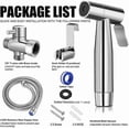thumbnail image 4 of Toilet Bidet Sprayer, Handheld Cloth Diaper Sprayer, Bathroom Sprayer Kit, Spray Attachment with Hose, Stainless Steel Easy Installation, Large Water, 4 of 5