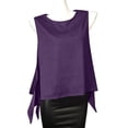 thumbnail image 4 of BiZtdJrK Débardeurs Tendance pour Femmes, Sans Manches, Col Rond, Légers, Amples, pour Gym, Sport, Violet, Taille Unique, 4 of 9