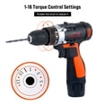 thumbnail image 2 of Kit de taladro/destornillador inalámbrico de 12 V Pulidora de velocidad variable de 1400 rpm, 2 of 8