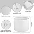 thumbnail image 5 of 2Pcs Drum Lampshade, Lamp Shades for Table Floor Lamp, White Shades, Easy Assembly Replacement Lampshades, 5 of 5