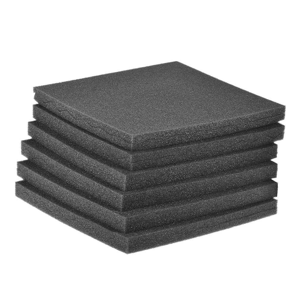 Dcenta Studio Acoustic Foams Panels Sound Insulation Foam 30 * 30cm/ 12 * 12in, Pack of 36pcs, Dark Gray