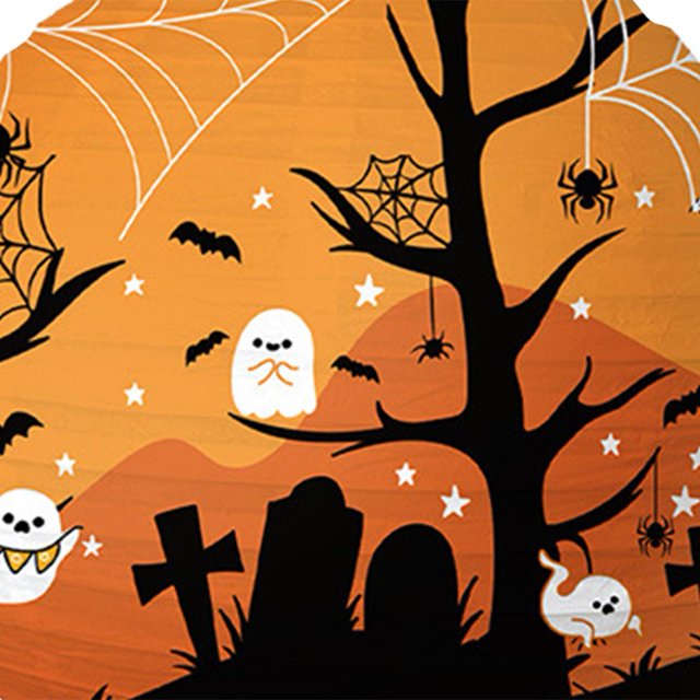 3uds. Linternas fantasma de Halloween, lindos globos de papel, suministros de decoración (murciélago araña)
