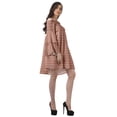 thumbnail image 2 of Moomaya Robe d'Été Dénudée Rose Poussiéreux pour Femmes Robe de Plage en Coton avec Manches Cloche - L, 2 of 5