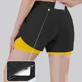 thumbnail image 5 of CAIVO Women Workout Two Layer Lined Athletic Shorts Breathable Loose Fit Training Bottoms For Running Basketball Gym And Casual Wear Comfort Summer Outdoor Work Solid Color Bottoms, 5 of 5