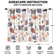 thumbnail image 2 of Blackout Kids Curtains,Colorful Rugby Game Items Pattern Childrens Insulated Curtains Set Of 2,Bedroom Essentials,Toddler Room Decor 52"x84", 2 of 5
