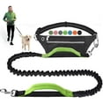 thumbnail image 1 of Hands Free Dog Leash For Running Walking Jogging Training Hiking, Retractable Bungee Dog Running Waist Leash For Medium To Large Dogs, Adjustable Waist Belt With Pack, Reflective Stitches, Dual Handle, 1 of 5