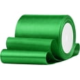 thumbnail image 1 of Green Satin Ribbon, 4 Inches x 25 Yards Solid Fabric Ribbons for Gift Wrapping, Flower Bouquet, Crafts and Wedding Party Decoration, 1 of 6