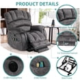MEETWARM Large Power Lift Electric Recliner Chair with Extended