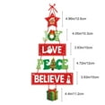 thumbnail image 3 of Home Christmas Indoor Outdoor Decorations Hanging Christmas Sign Christmas Door Decorations Christmas Winter Decorations for Home Party Home Essentials, 3 of 6