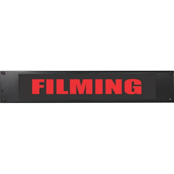 AMERICAN RECORDER - 2RU "FILMING" LED Lighted Sign