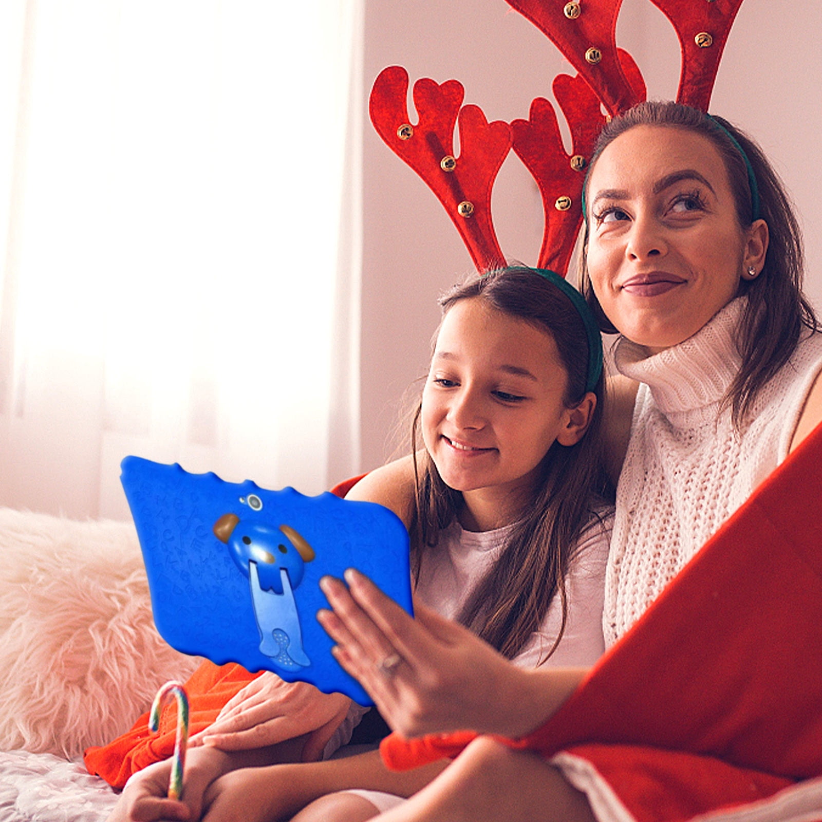 Weloille 7-Inch Children's Tablet Computer 1+8G Android Tablet Front And Rear Dual Camera Tablet Children's Early Education Learning Machine Parent-child Gift