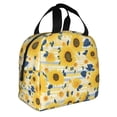 thumbnail image 2 of Easygdp Navy Blue Leaf Sunflower Bolsa Térmica Premium - Tela Oxford Impermeable, Gran Capacidad, Bolsillo Frontal, Unisex para Trabajo, Escuela, Actividades al Aire Libre y Picnics, 2 of 8