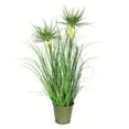thumbnail image 1 of Vickerman VICK-TD190224 Vickerman 24" Green Cyperus Grass In Iron Pot - TD190224, 1 of 1