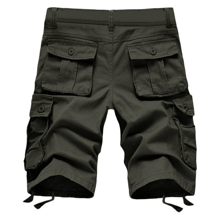QUYUON Cycling Shorts Men Pajama Shorts Discount Beach Shorts for Men Men Cargo Shorts Short Pants Casual Summer Cargo Shorts Style M 771 Army Green 6XL Walmart
