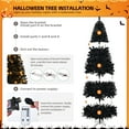 thumbnail image 6 of 8FT Pre-Lit Black Artificial Christmas Tree with 550 Warm White LEDs, 8 Lighting Modes, Remote Control, Perfect for Holiday Décor, 6 of 8