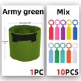 thumbnail image 1 of 1-20Gallon Garden Grow Bag w/ Handles with Plant Label Indoor Outdoor Fabric Aeration Plant Pot Container Flower Vegetable Pouch10Gallon (D40xH30cm) He Qiyong unisex, 1 of 2