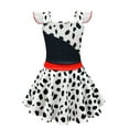 thumbnail image 2 of IBTOM CASTLE Kids Girls Cruella Deville Clothes Halloween Cosplay Pageant Carnival Christmas Birthday Party Fancy Dress up Outfit for Photo Shoot, 2 of 8
