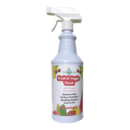 EarthSential All Natural Fruit and Veggie Wash 32 oz with Trigger Sprayer