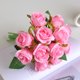 thumbnail image 2 of Xiao Hua 12 rosas artificiales/paquete DIY para decoración del hogar, fiesta de boda, rosa, 1 paquete, 2 of 5