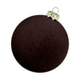 thumbnail image 3 of Christmas Tree Ornaments, Velvet Christmas Balls, 12 Pcs Flocked Xmas Hanging Decorations, Brown Plastic Durable Decorative Balls for Holiday Tree, Easy to Hang, 3.14 Inch Diameter, 3 of 4