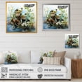 thumbnail image 4 of Designart "Adorable Frog Portrait By The Pond II" Frogs & Toads Floater Framed Wall Art Prints, 4 of 5